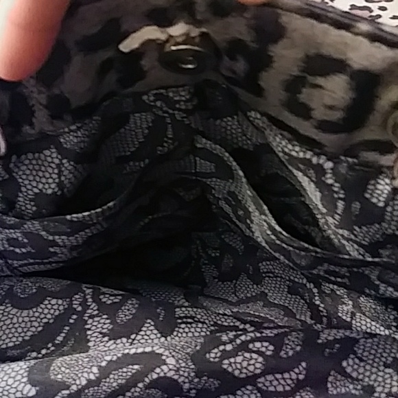 ❄Lrg Grey Leopard Tote Bag - Picture 3 of 8